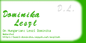 dominika leszl business card